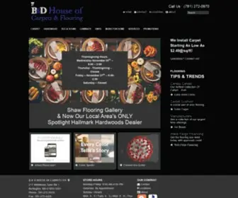 Banddcarpets.com(B&D House of Carpets in Burlington) Screenshot