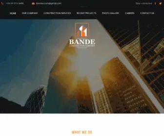 Bandeconstructioncompany.com(Bande Construction Company) Screenshot