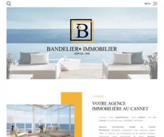 Bandelierimmobilier.com(Agence immobilière Le Cannet) Screenshot