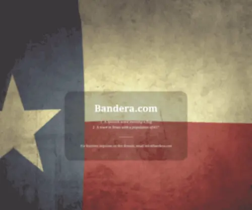 Bandera.com(Inquire today) Screenshot