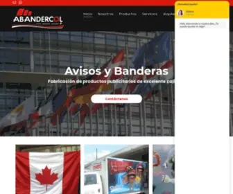 Banderascolombia.com(Fabricación de productos publicitarios) Screenshot