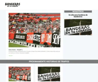 Banderasentucorazon.com.ar(Banderas en tu corazón) Screenshot