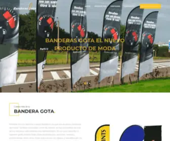 Banderasgota.com(Banderas Gota dirige las miradas hacia todos tus productos y marcas) Screenshot