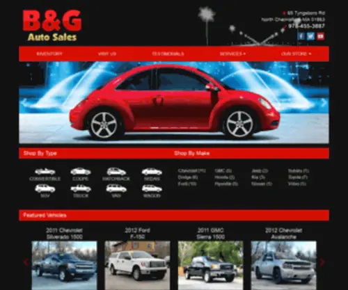 Bandgautosales.org(Used Cars North Chelmsford MA) Screenshot