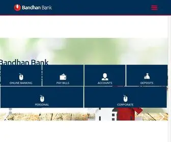 Bandhanbank.com(Bandhan Bank) Screenshot