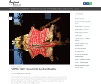 Bandhanitreasure.com(Bandhani Treasure) Screenshot