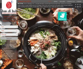 Bandibul.co.uk(Korean restaurant) Screenshot