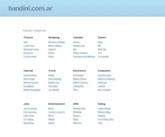 Bandini.com.ar(Escritores argentinos) Screenshot