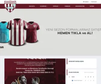 Bandirmaspor.com.tr(Royal Hastanesi Bandırmaspor) Screenshot