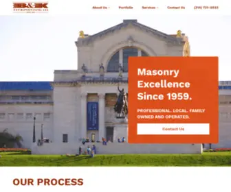 Bandktuckpointing.com(Masonry Excellence Since 1959) Screenshot