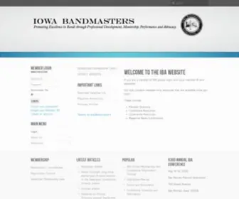 Bandmasters.org(Iowa Bandmasters Association) Screenshot