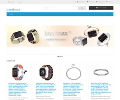 Bandmax.com(Create an Ecommerce Website and Sell Online) Screenshot