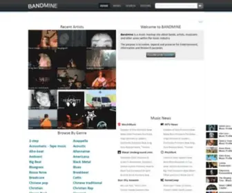 Bandmine.com(Music Media) Screenshot