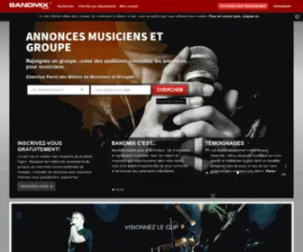 Bandmix.fr(Annonces musiciens) Screenshot