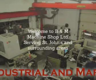 Bandmmachineshop.ca(B and M Machine Shop Ltd) Screenshot