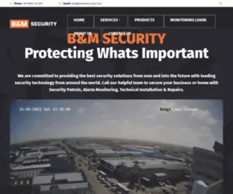 Bandmsecurity.co.nz(Security and Surveillance Solutions) Screenshot