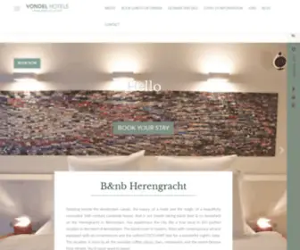 Bandnbherengracht.com(B&nb Herengracht) Screenshot