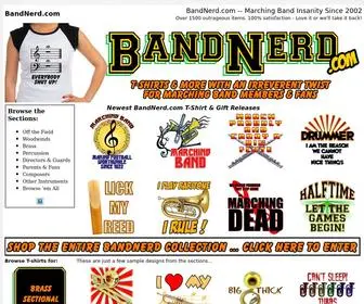 Bandnerd.com(Marching Band Shirts) Screenshot