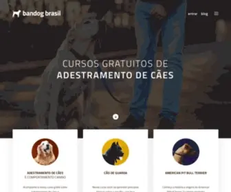 Bandogbrasil.com.br(Bandog Brasil → Cursos Gratuitos de Adestramento de Cães) Screenshot