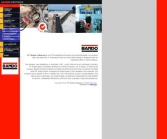 Bandoindonesia.com(PT. Bando Indonesia) Screenshot