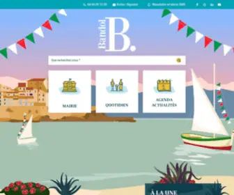 Bandol.fr(Site officiel de la ville de Bandol) Screenshot