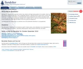 Bandolier.org.uk(Evidence based thinking about health care) Screenshot