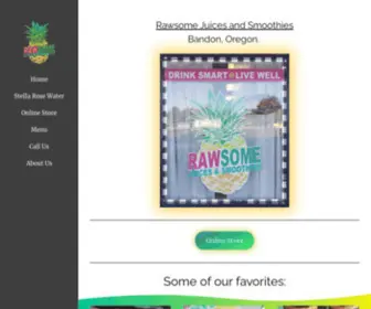 Bandonjuicebar.com(Rawsome Juice Bar) Screenshot