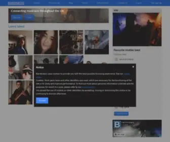 Bandonkers.co.uk(Find musicians and bands looking in your area) Screenshot