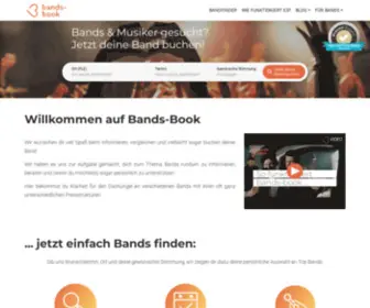 Bands-Book.de(Das Band Netzwerk mit Herz hilft) Screenshot
