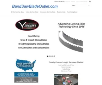 Bandsawbladeoutlet.com(Buy Welded Custom Band Saw Blades Online) Screenshot