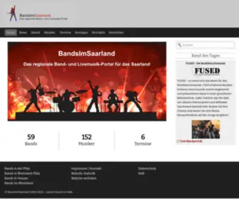 Bandsimsaarland.de(Das Band) Screenshot