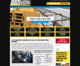 Bandssteel.co.uk(Steel Stockholders in London) Screenshot