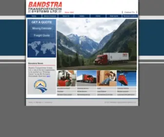 Bandstra.com(Bandstra Transportation Systems Ltd) Screenshot