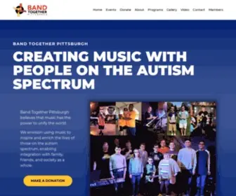 Bandtogetherpgh.org(Band Together Pittsburgh) Screenshot