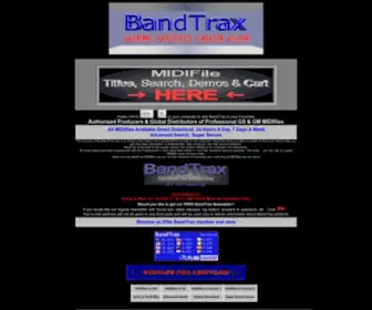 Bandtrax.com(BandTrax Australia) Screenshot
