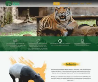 Bandung-Zoo.com(Situs resmi Kebun Binatang bandung) Screenshot