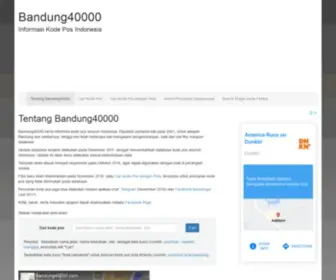 Bandung40000.com(Kode Pos Lengkap Seluruh Indonesia) Screenshot