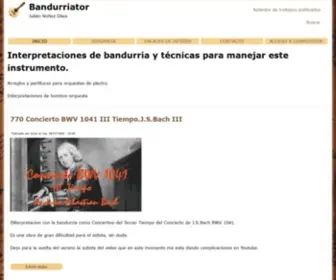 Bandurriator.com(Julián Núñez Olías) Screenshot