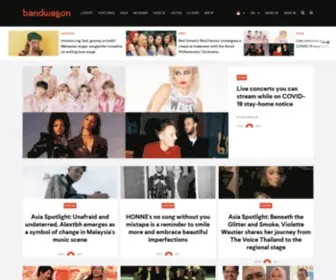 Bandwagon.asia(Music media championing and spotlighting music in Asia) Screenshot