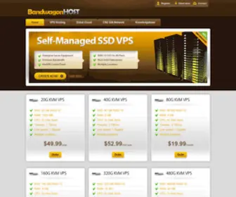 Bandwagonhost.com(Mass VPS hosting on Enterprise equipment) Screenshot