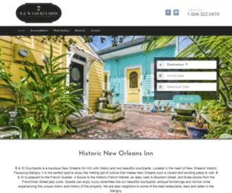 Bandwcourtyards.com(New Orleans bed and breakfast) Screenshot