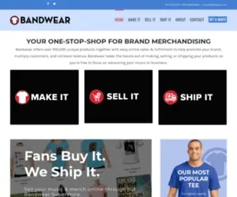 Bandwear.com(Merch) Screenshot