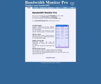 Bandwidthmonitorpro.com(Bandwidth Monitor Pro) Screenshot