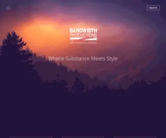 Bandwidthproductions.com(Bandwidth Productions) Screenshot