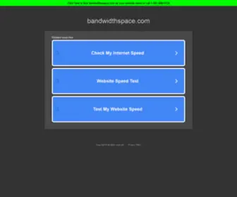 Bandwidthspace.com(Bandwidthspace) Screenshot