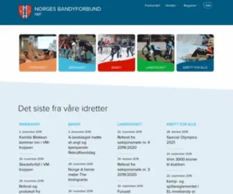 Bandyforbundet.no(NBF Forside) Screenshot