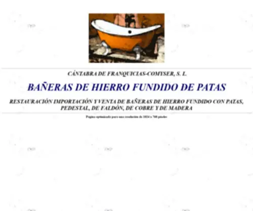 Banerasdepatasantiguas.com(Bañeras) Screenshot