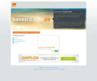 Banesco.com.co(Banesco Colombia) Screenshot