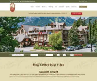 Banffcariboulodge.com(Banff Caribou Lodge & Spa) Screenshot