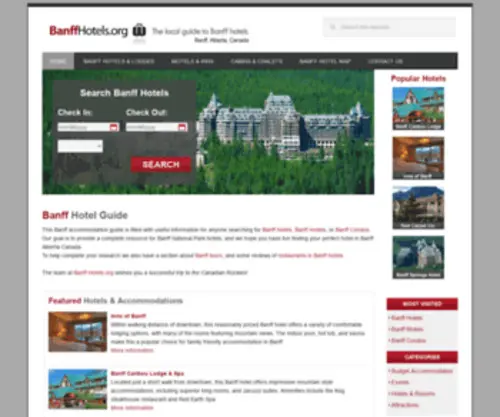 Banffhotels.org(Banff Hotels) Screenshot